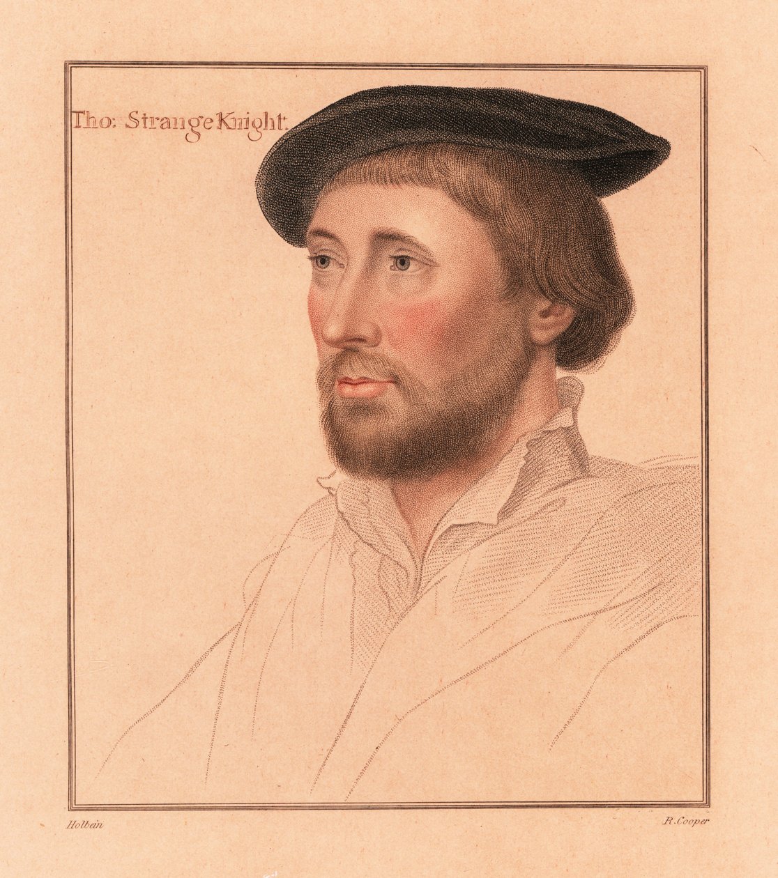 Sir Thomas le Strange af Hunstanton, High Sheriff of Norfolk., 1812 (gravering) af Hans (after) Holbein the Younger