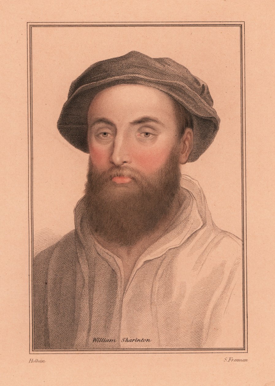 Sir William Sharington, engelsk hofmand for kong Henry VIII., 1812 (gravering) af Hans (after) Holbein the Younger