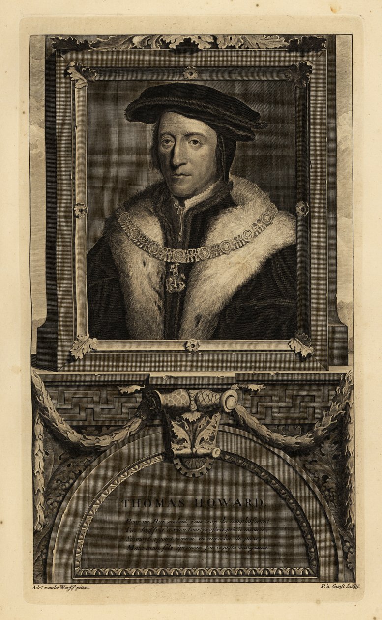 Thomas Howard, Norfolkin 3. herttua (1473-1554) (kaiverrus) af Hans (after) Holbein the Younger