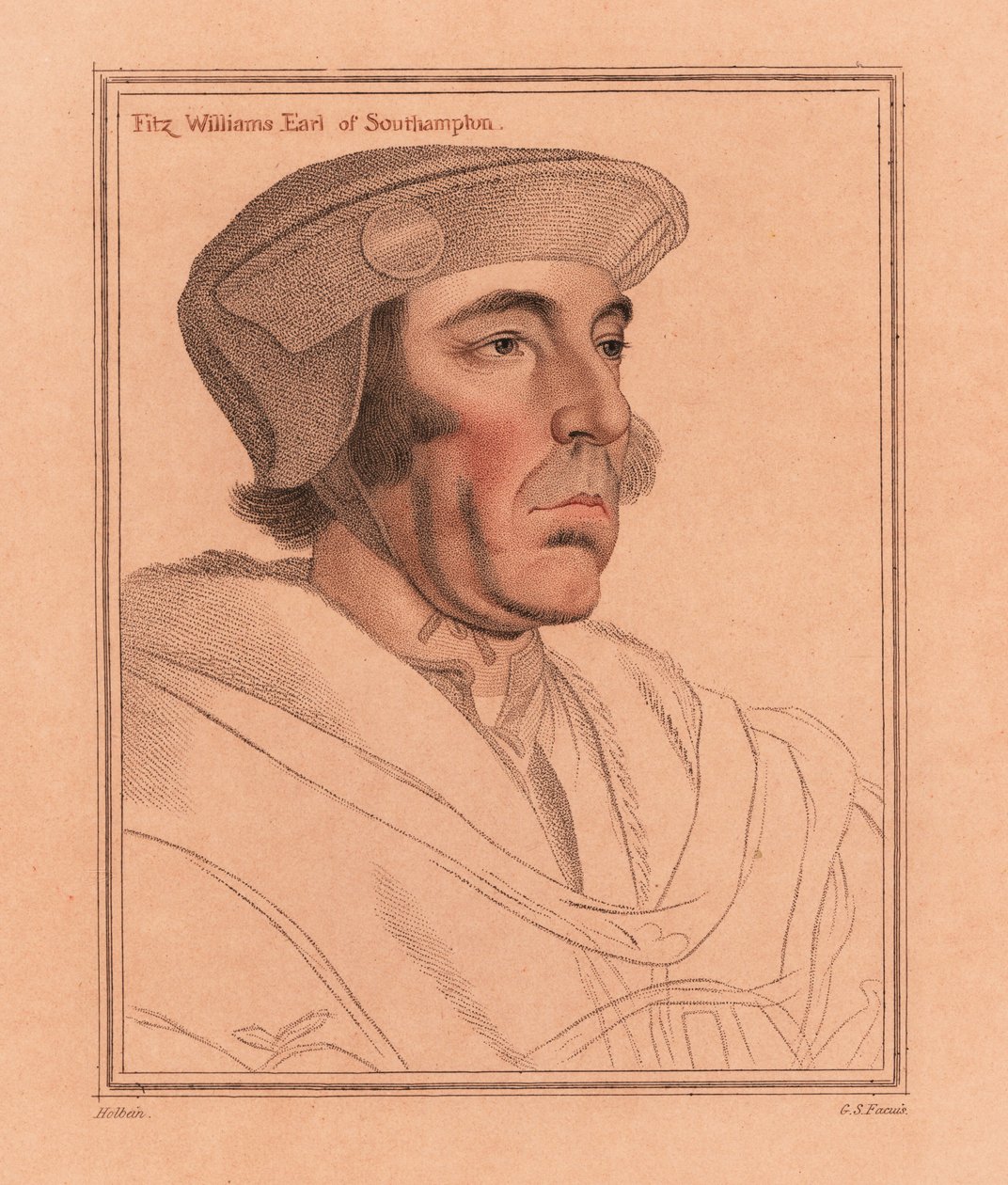 William FitzWilliam af Hans (after) Holbein the Younger