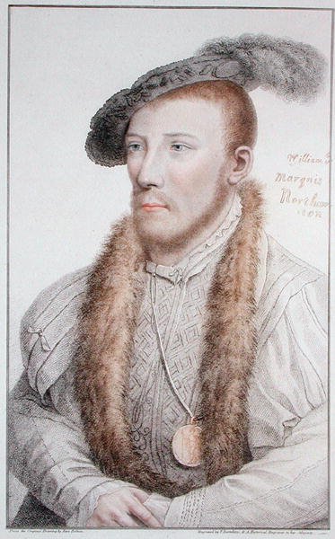 William Parr (1513-71) Markis af Northampton, graveret af Francesco Bartolozzi 1796 (gravering) af Hans (after) Holbein the Younger