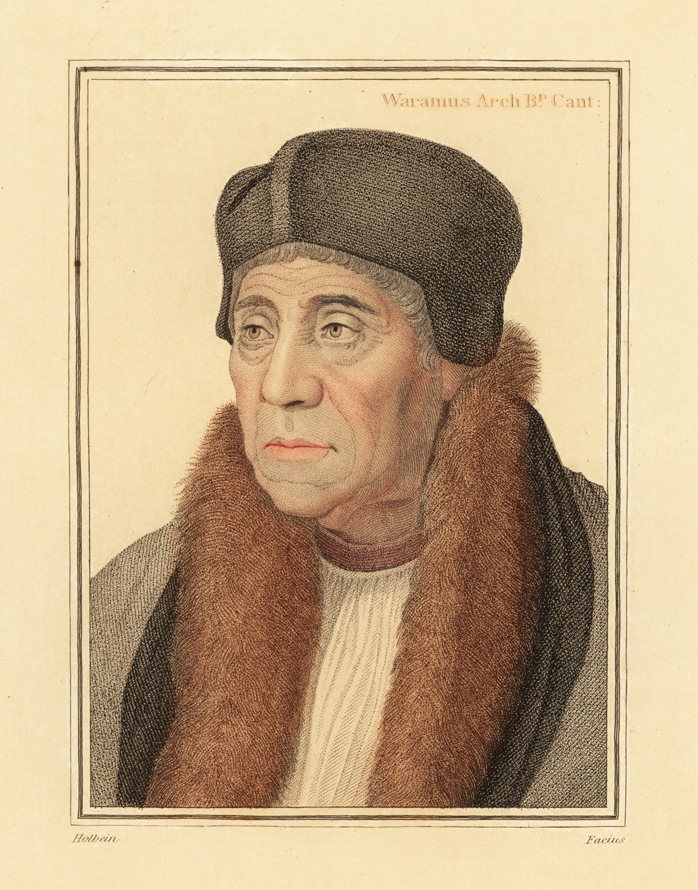 William Warham, ærkebiskop af Canterbury af Hans (after) Holbein the Younger