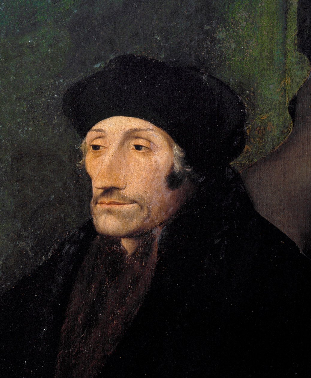 Portræt af Erasmus af Rotterdam, hollandsk humanist af Hans (attr. to) Holbein the Younger