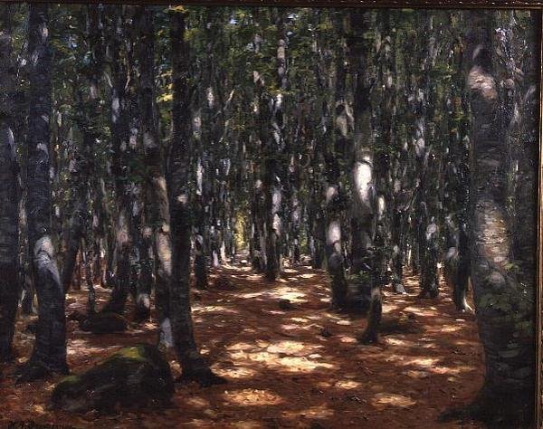 Solbeskinnet Skov af Hans Andersen Brendekilde
