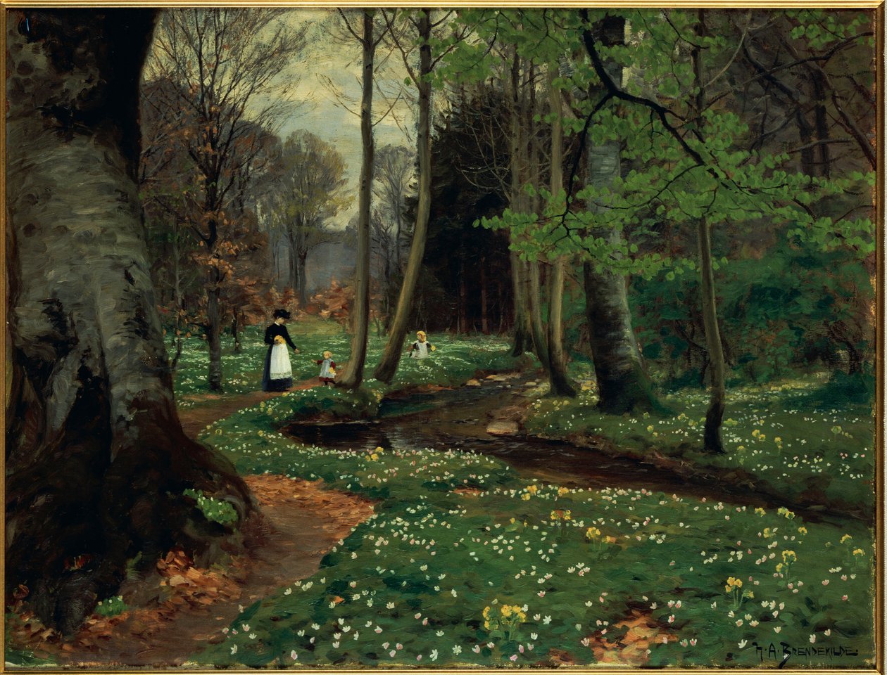 Skovstien af Hans Andersen Brendekilde