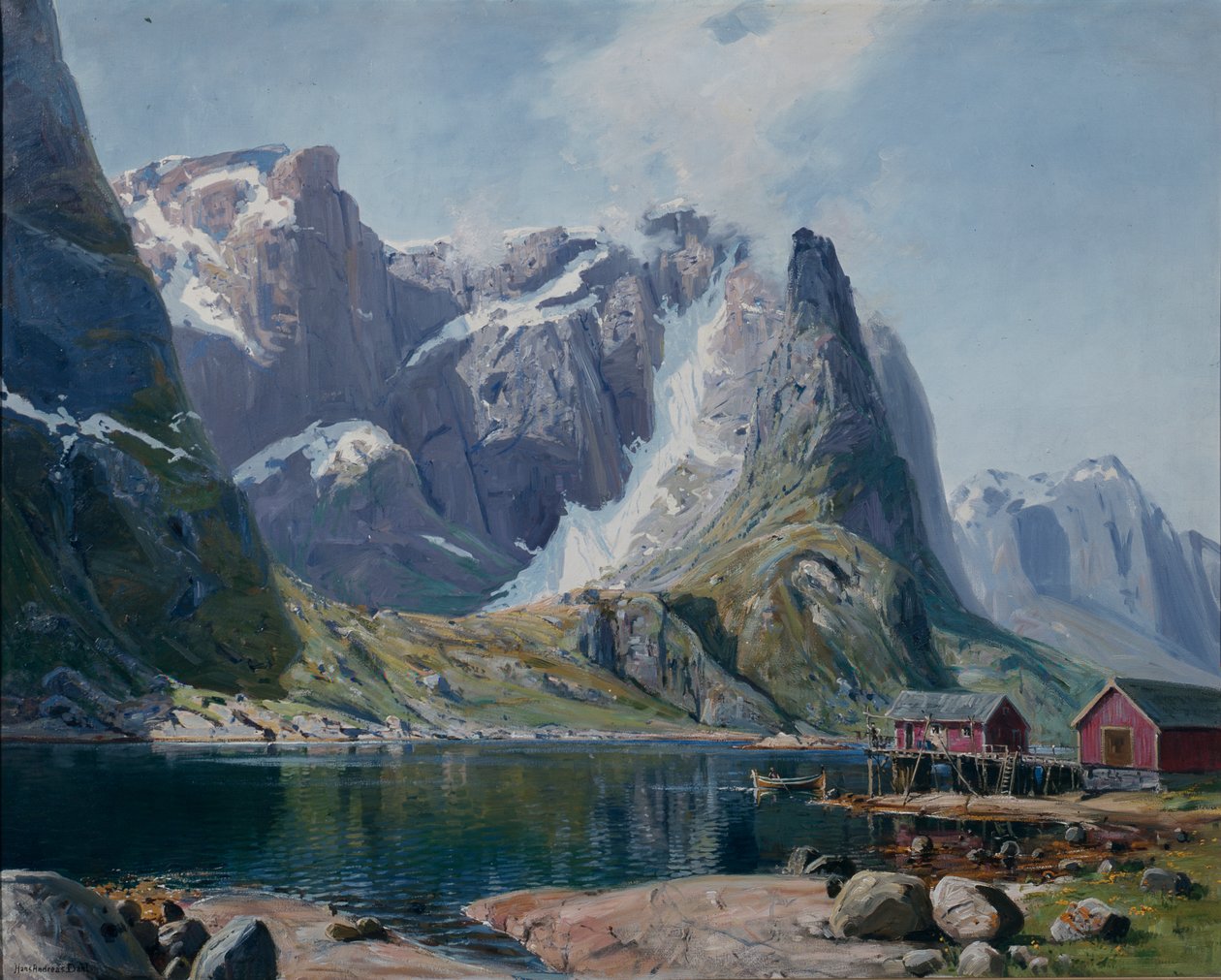 Northlandfjord ca. 1890 (olie på lærred) af Hans Andreas Dahl