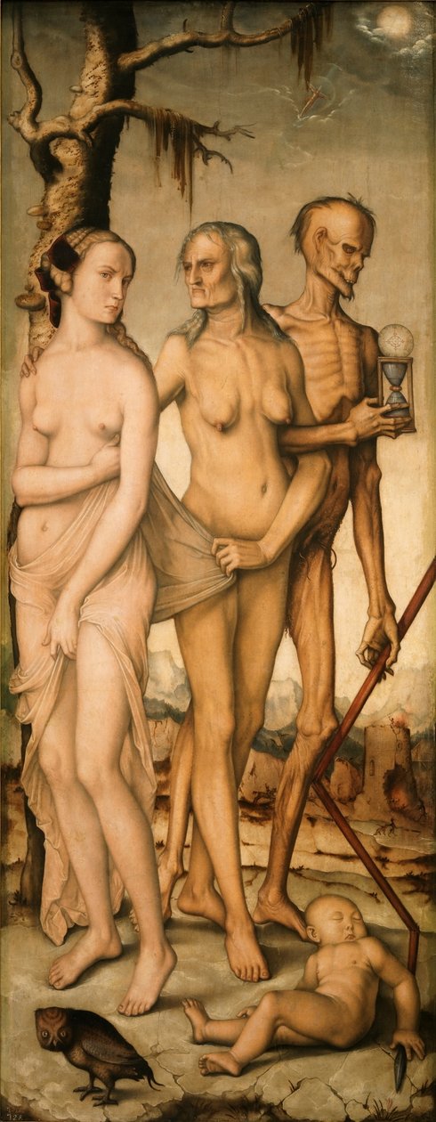 Alderne og døden af Hans Baldung Grien