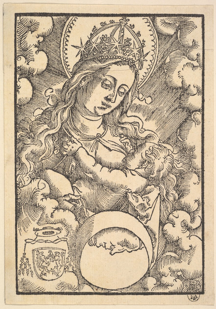 Madonna Lactans, fra Enchiridon poeticum, 1515 af Hans Baldung