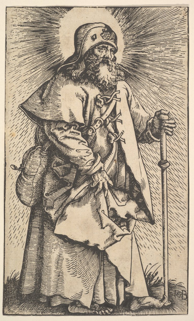 St. Jakob den større fra Kristus og apostlene, 1519. af Hans Baldung
