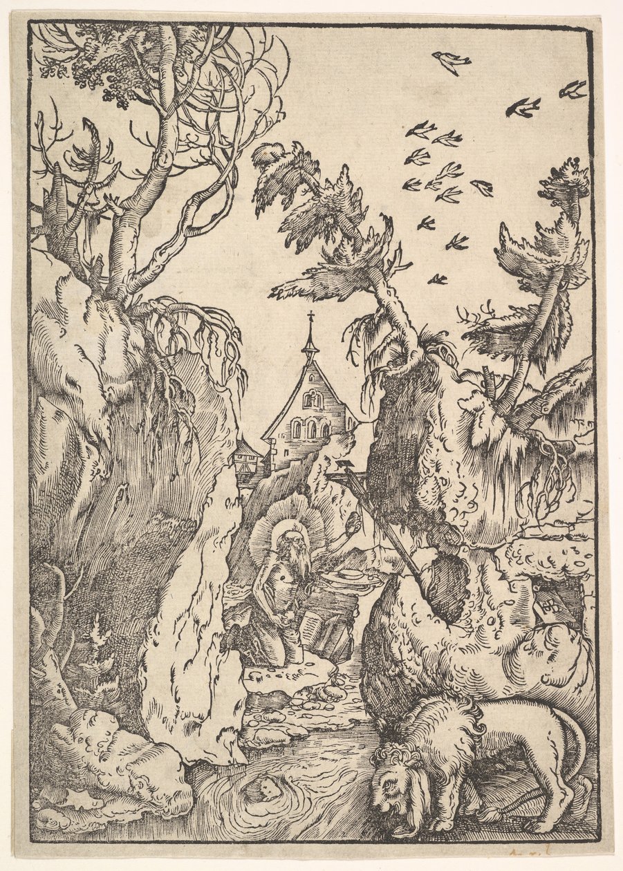 St. Hieronymus i ørkenen, ca. 1511. af Hans Baldung