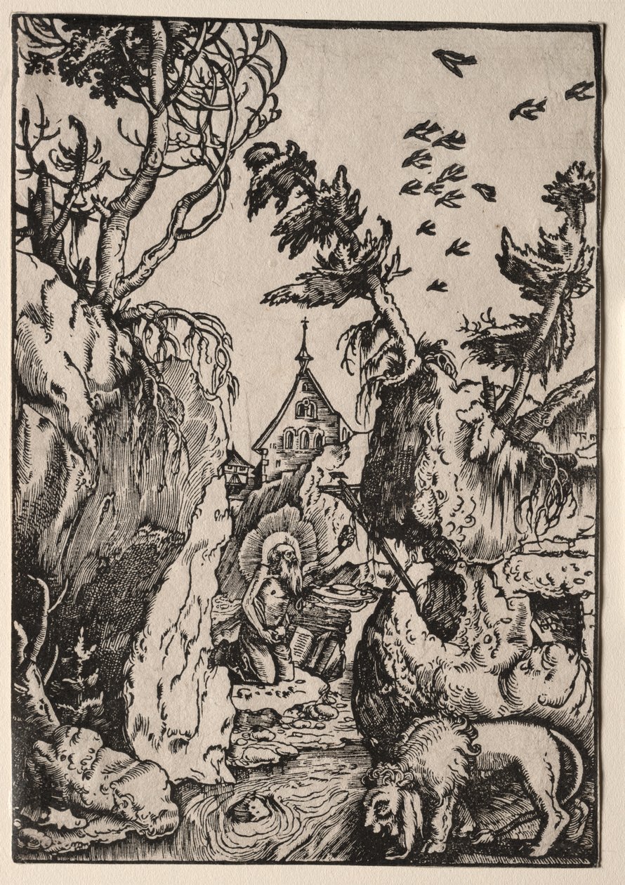 Sankt Jerome i ørkenen af Hans Baldung