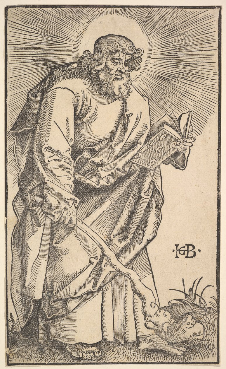 St. Judas Thaddaeus fra Kristus og apostlene, 1519. af Hans Baldung
