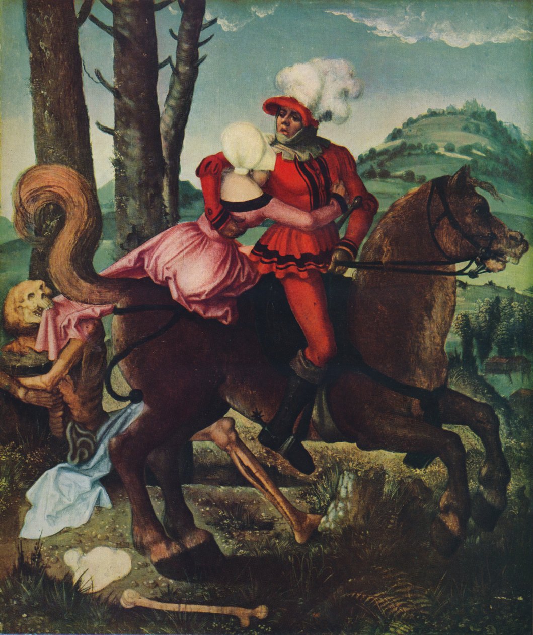 Ridderen, den unge pige og døden, c1510, 1939 af Hans Baldung