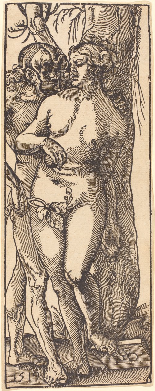 Adam og Eva, 1519 af Hans Baldung Grien