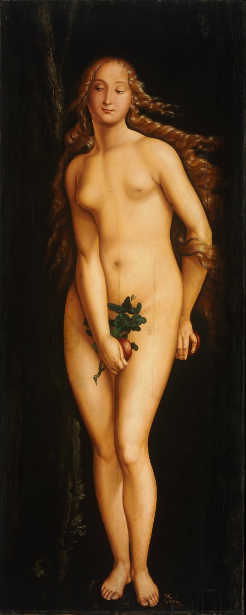 Eve - Peinture de Hans Baldung (1484-1545) - 1525-1526 - Olie på træ - 208x83,5 - Parfumemuseum, Budapest af Hans Baldung Grien