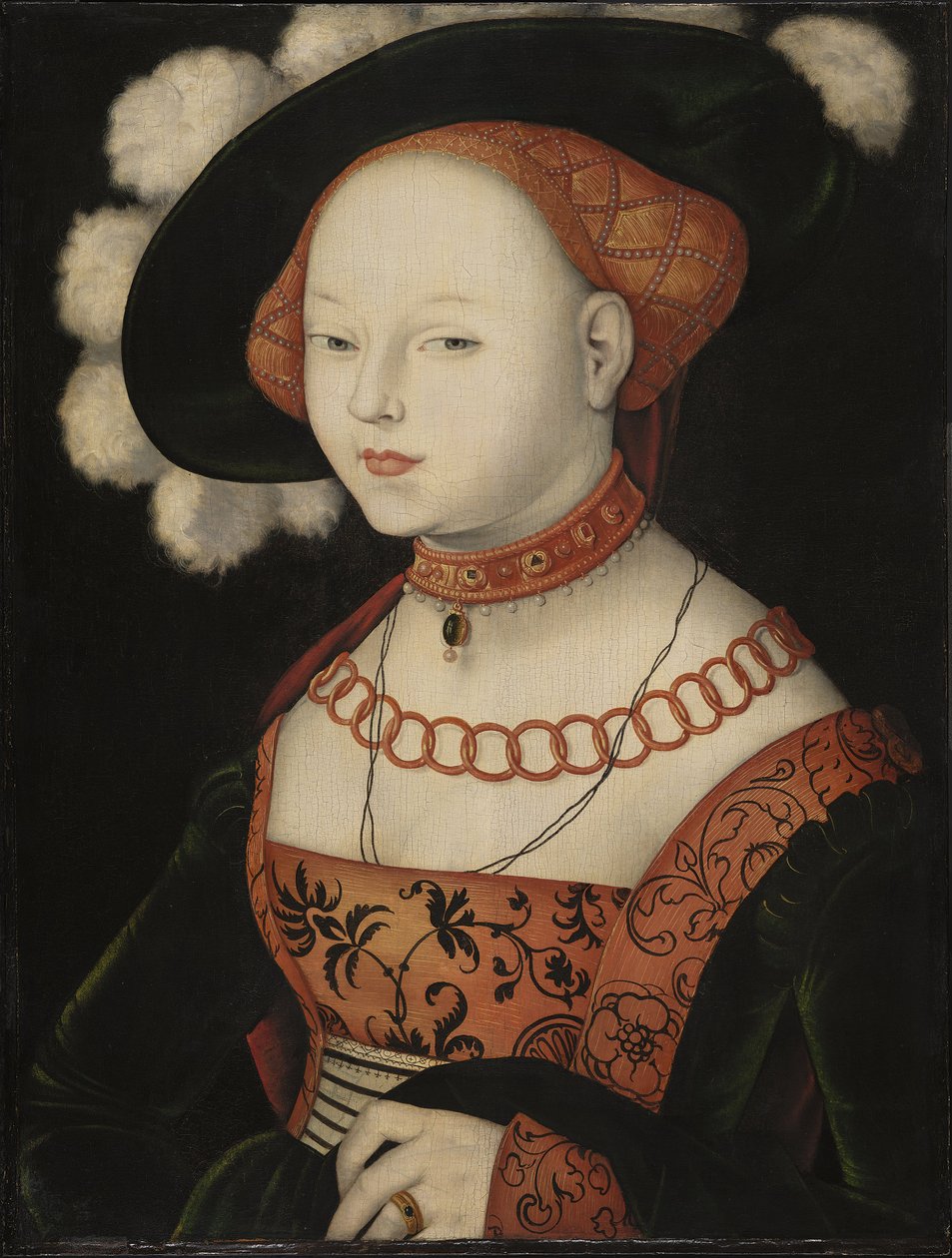 Tysk: Bildnis einer Dame Portræt af en dame af Hans Baldung Grien