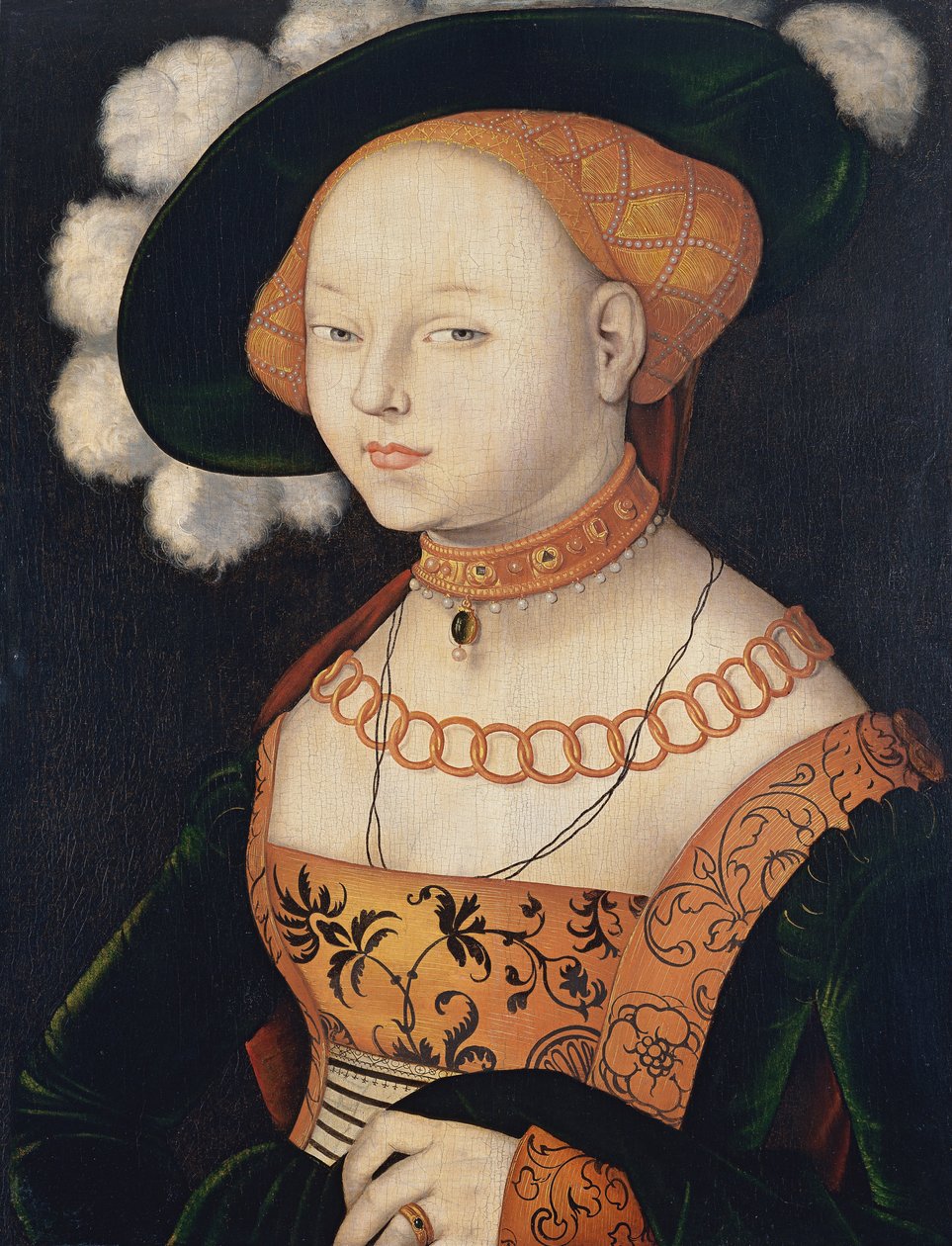 Tysk: Bildnis einer Dame Portræt af en dame af Hans Baldung Grien