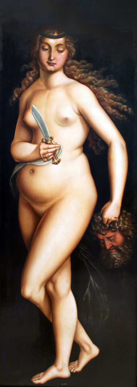 Tysk: Judith mit dem Haupt des Holofernes Judith med Holophernes