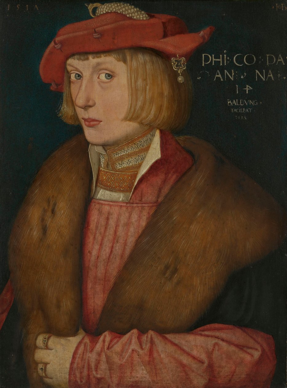 Tysk: Pfalzgraf Philip den Kriger Grev Philip Bellicosus af Hans Baldung Grien