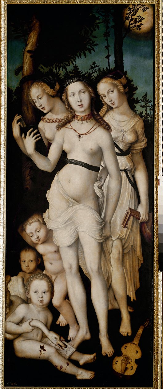 Harmoni eller De tre nåder (olie på lærred af Hans Baldung Grien