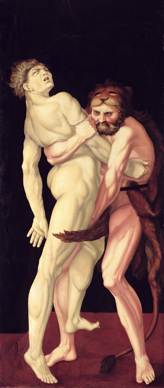 Hercules og Antaeus af Hans Baldung Grien