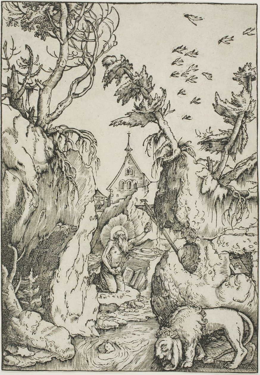 Sankt Hieronymus i ørkenen af Hans Baldung Grien