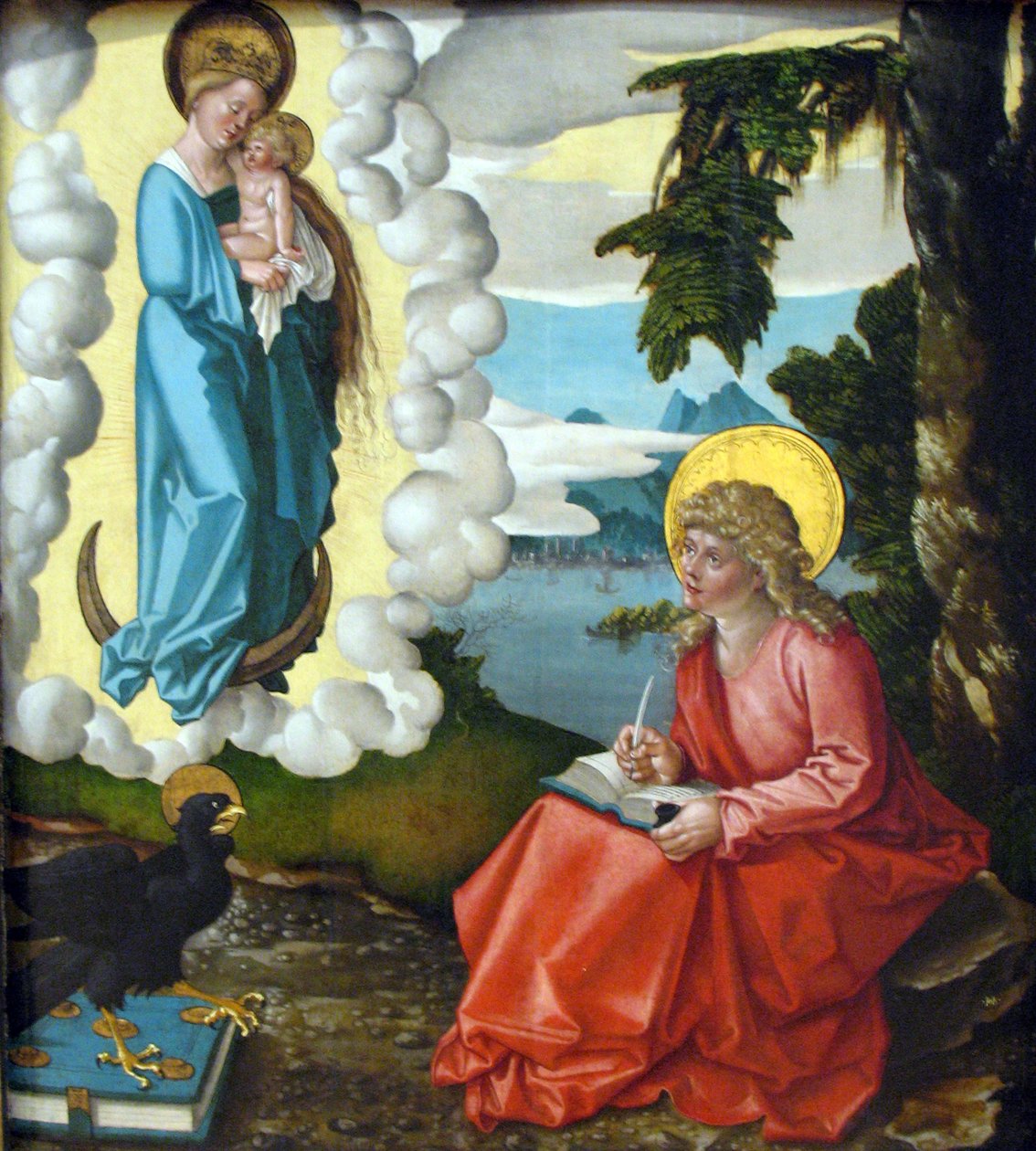 Johannes Evangelisten på Patmos af Hans Baldung Grien