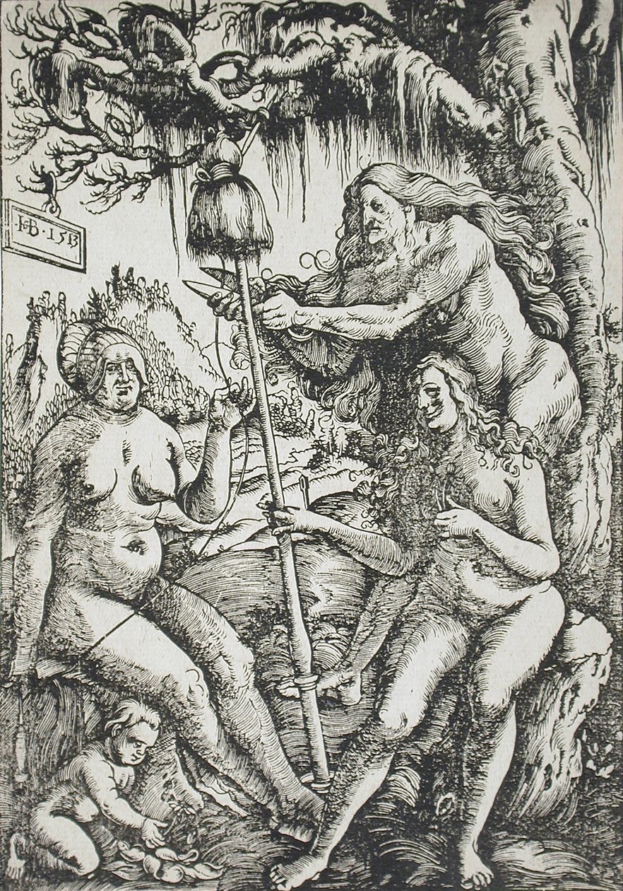 De tre skæbnegudinder af Hans Baldung Grien