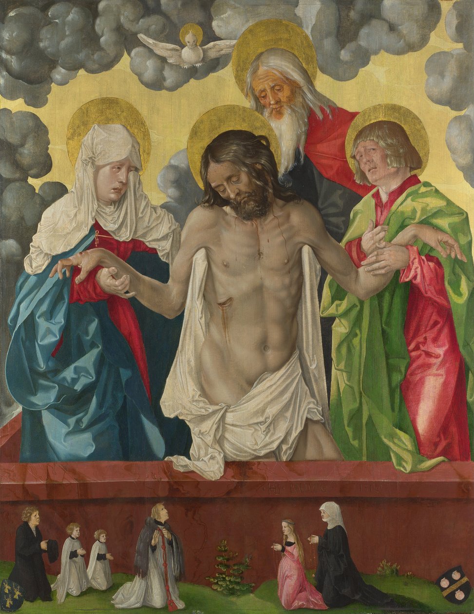 Treenigheden og mystiker Pietà, 1512 af Hans Baldung Grien