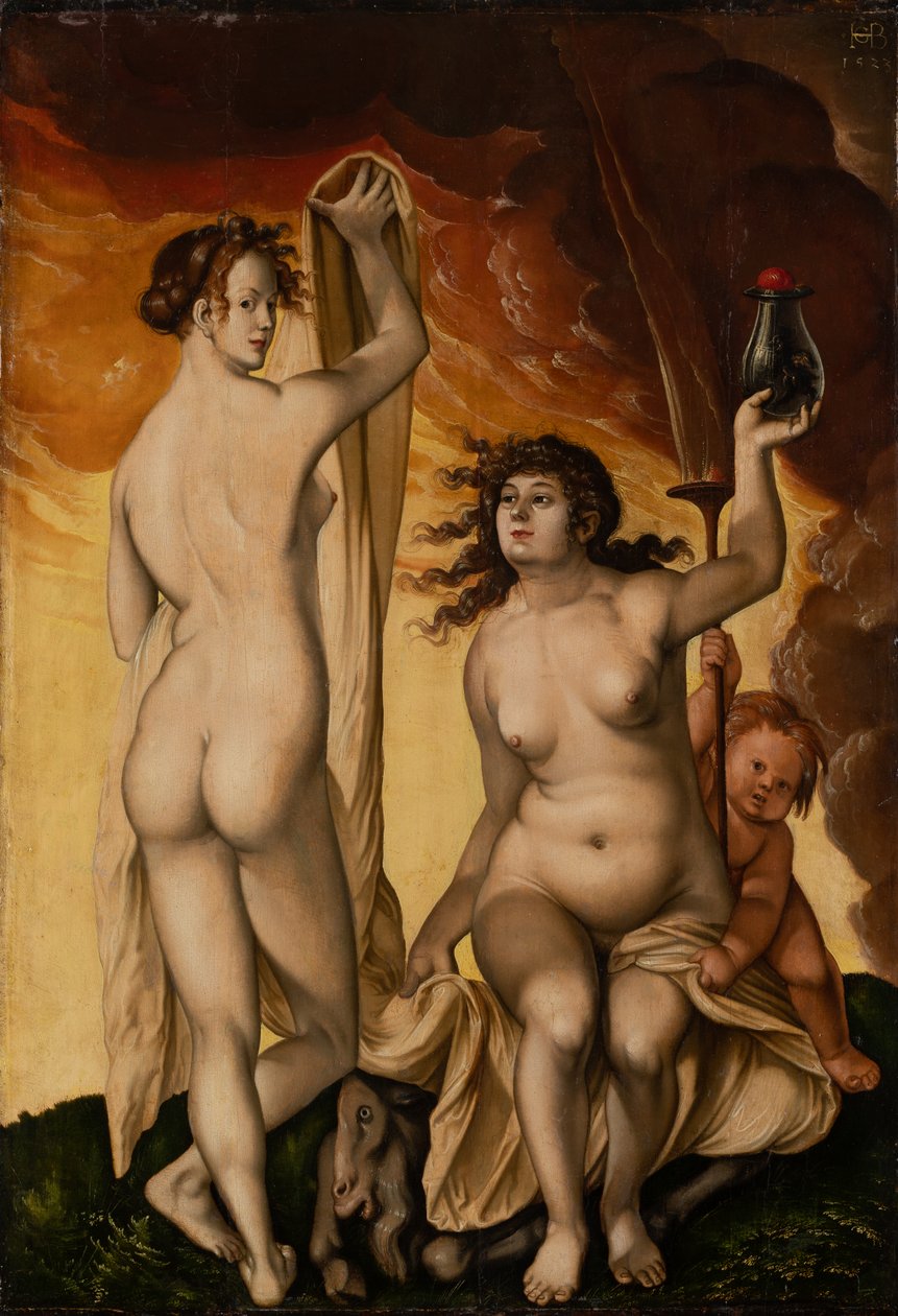 To hekse af Hans Baldung Grien