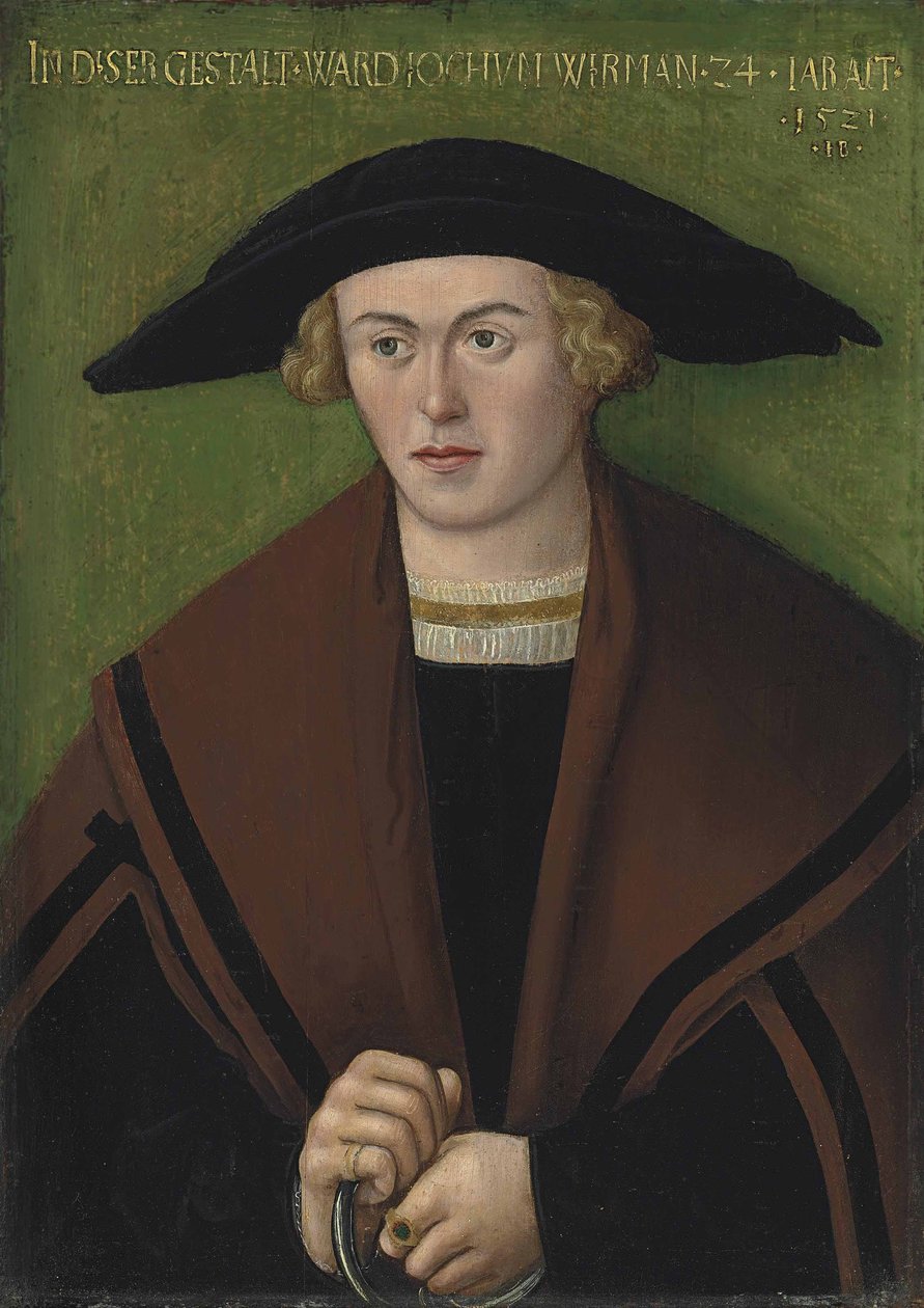 Portræt af Jochum Wirman af Hans Brosamer