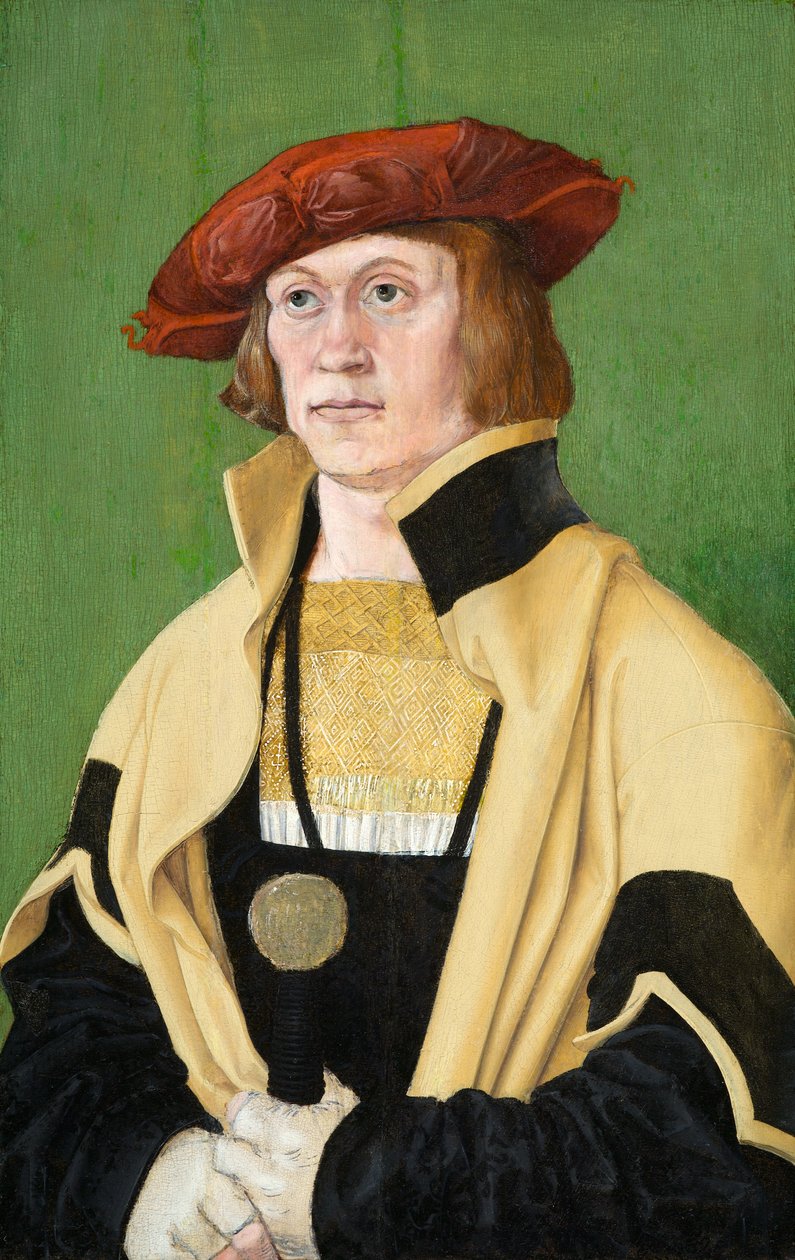 Portræt af en mand, omkring 1520 (olie på panel) af Hans Brosamer