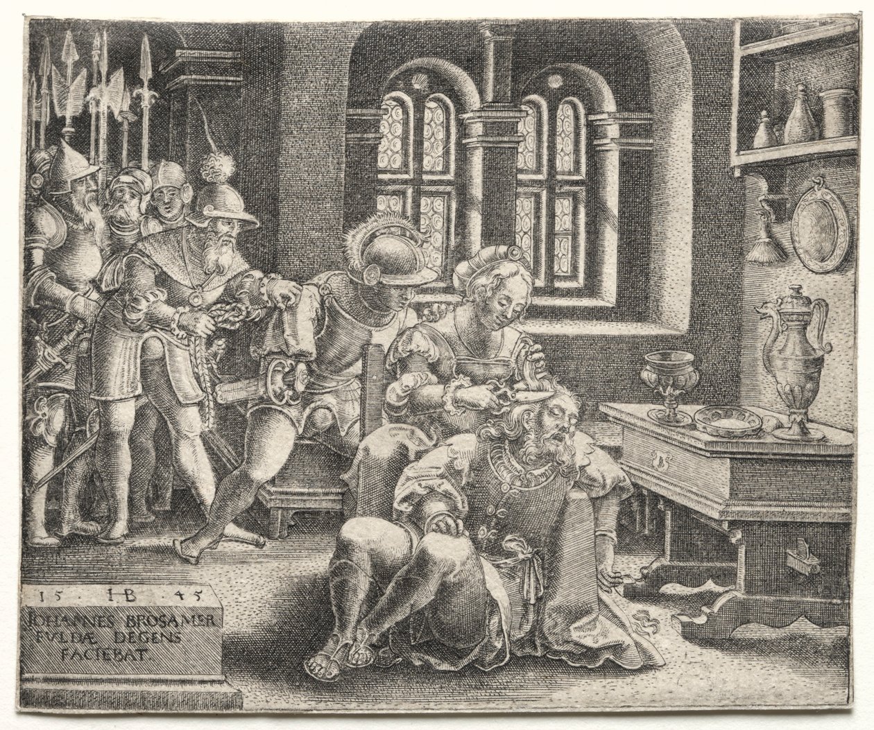 Samson og Delila, 1545. af Hans Brosamer
