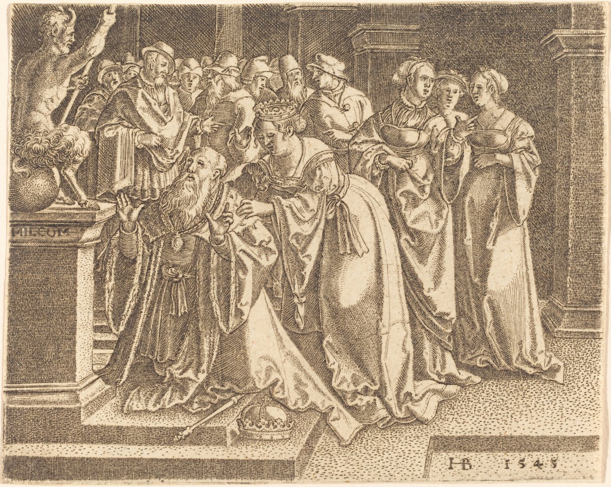 Salomon tilbeder idoler af Hans Brosamer