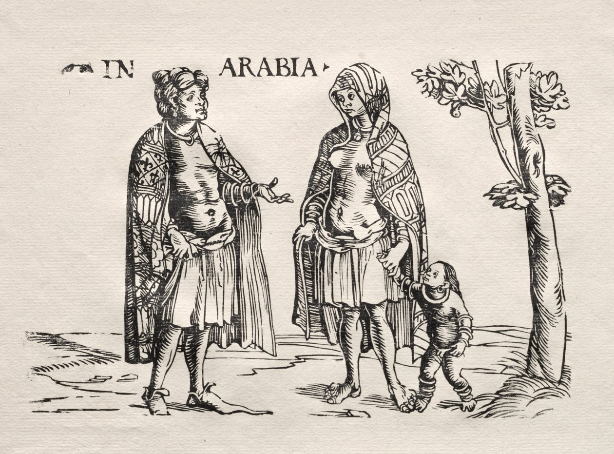 Indfødte i Arabien og Indien af Hans Burgkmair
