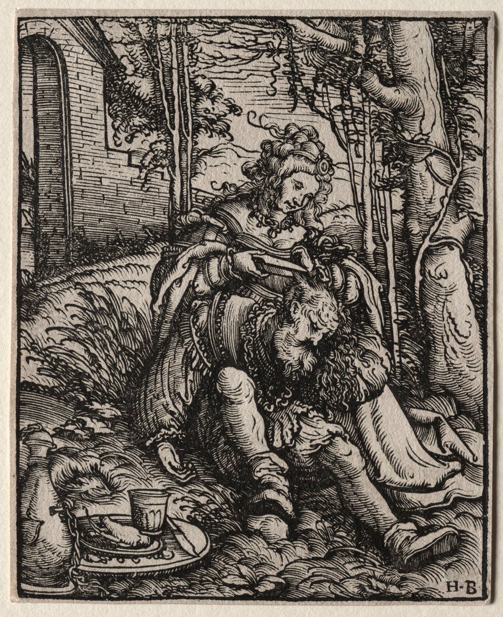 Samson og Delila, 1519. af Hans Burgkmair