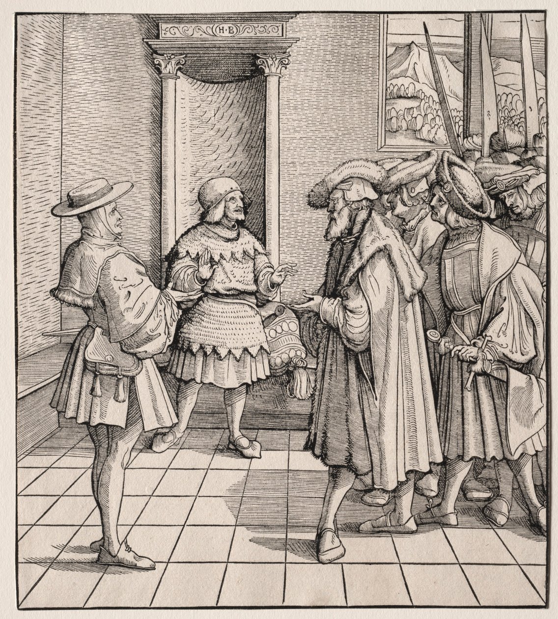 Den ene lille mands dårlige råd til en anden, 1512-1516. af Hans Burgkmair