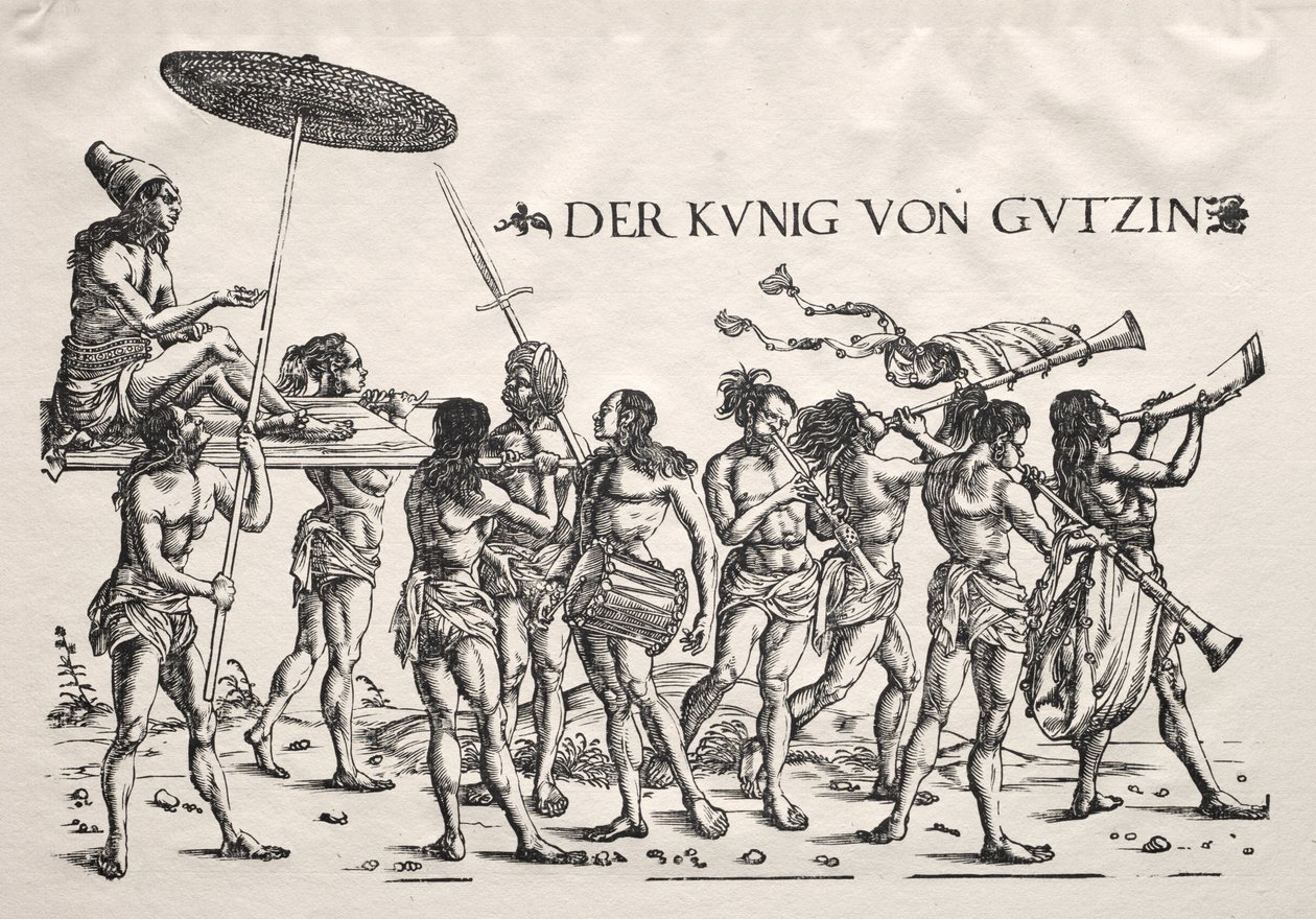 Kongen af Cochin af Hans Burgkmair