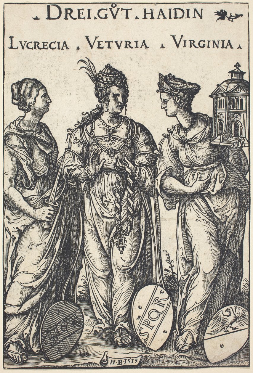 Lucretia, Veturia og Virginia af Hans Burgkmair I