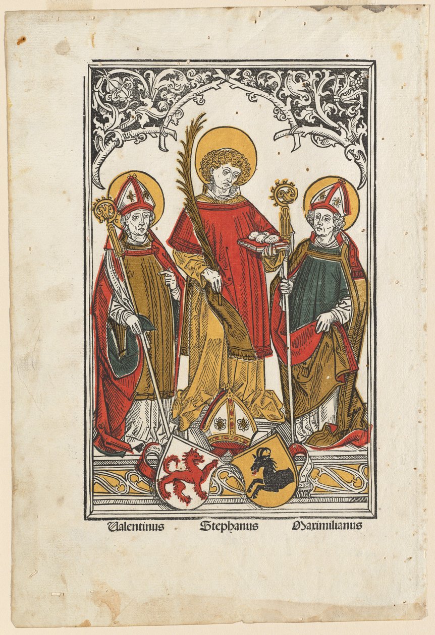 Sankt Valentin, Sankt Stefan og Sankt Maximilian af Hans Burgkmair I