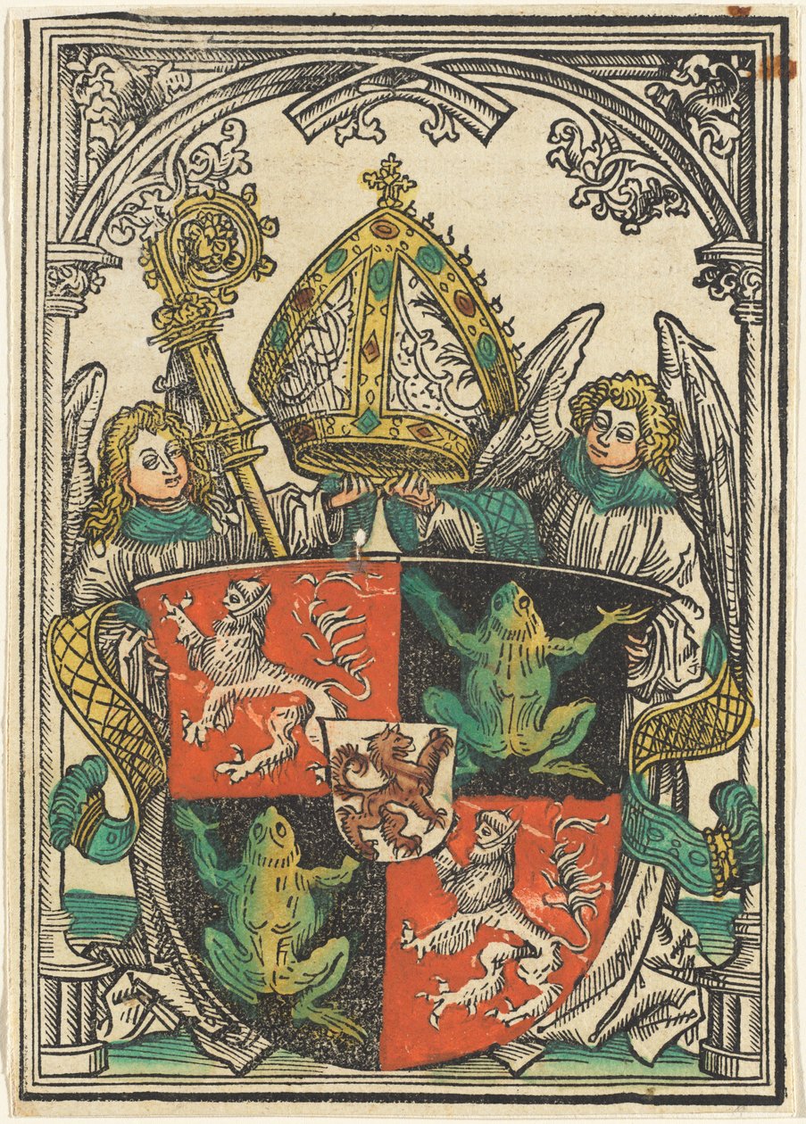 Våbenskjoldet af Wigeleus von Fröschel, biskop af Passau af Hans Burgkmair I