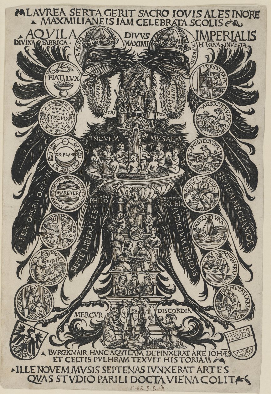 Den allegoriske kejserlige ørn af Hans Burgkmair the Elder