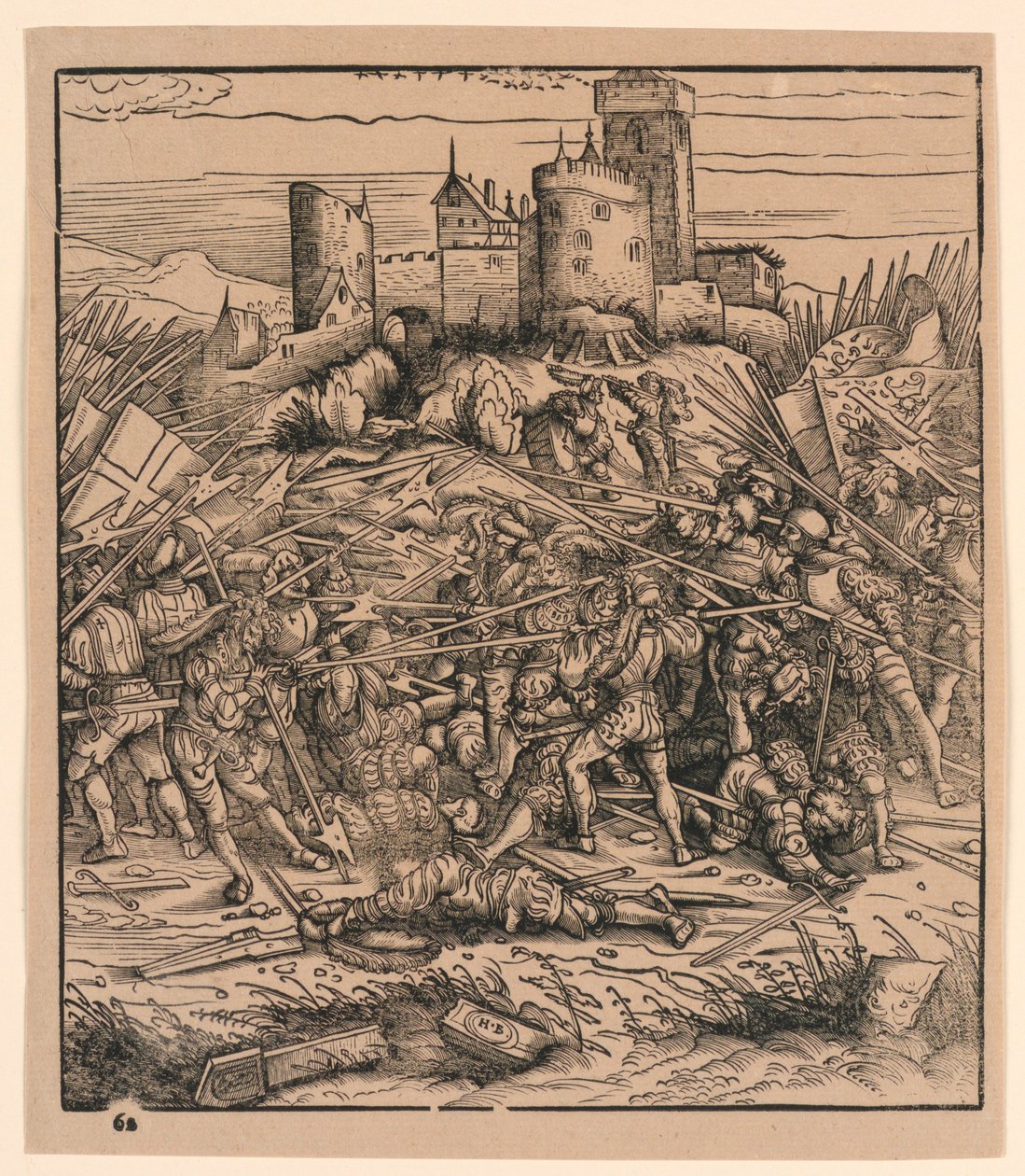 Slaget ved Nauders, fra "Der Weisskunig" af Hans Burgkmair the Elder
