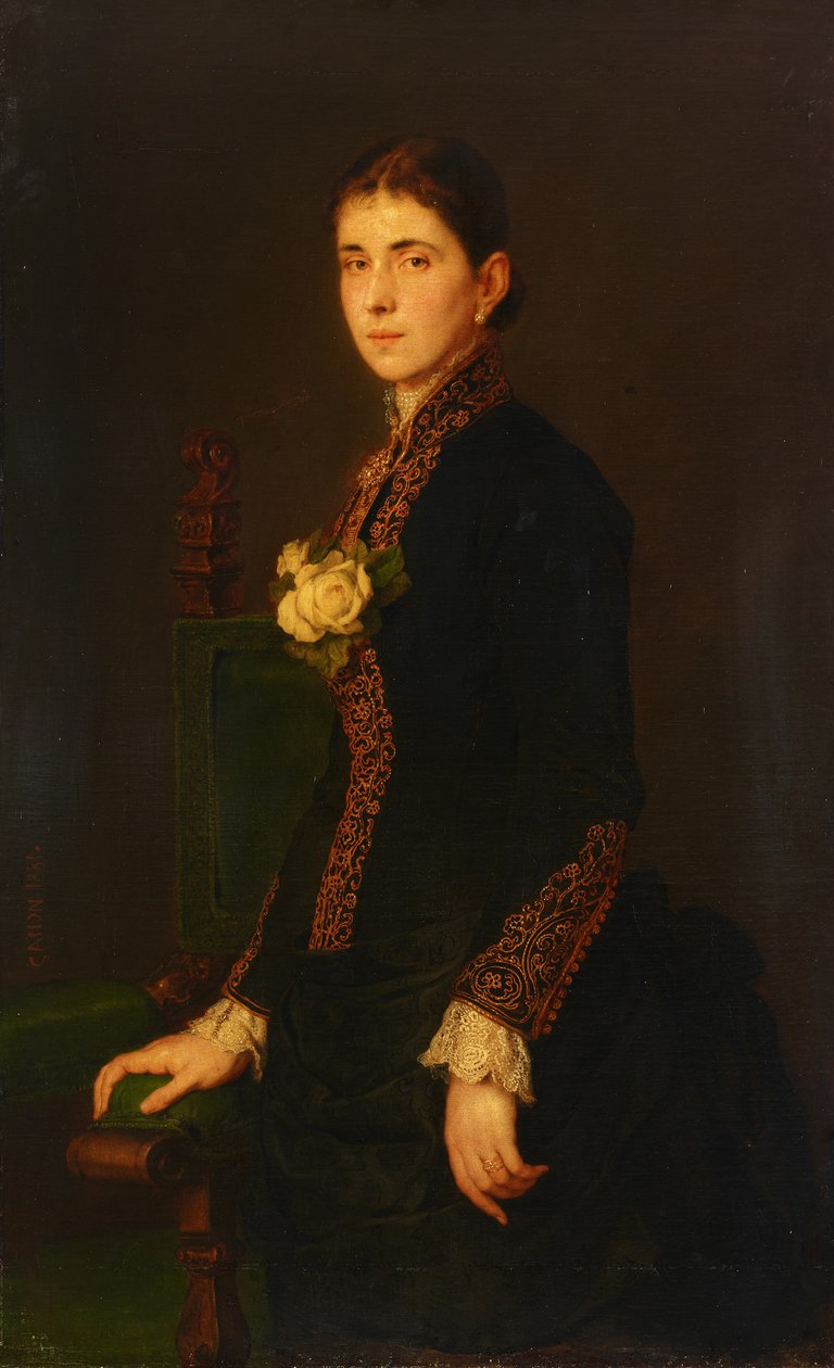 Portræt af Louise Jauner af Hans Canon