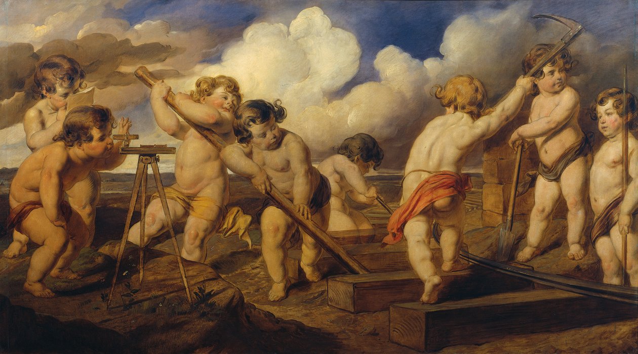 Putti bygger banen af Hans Canon