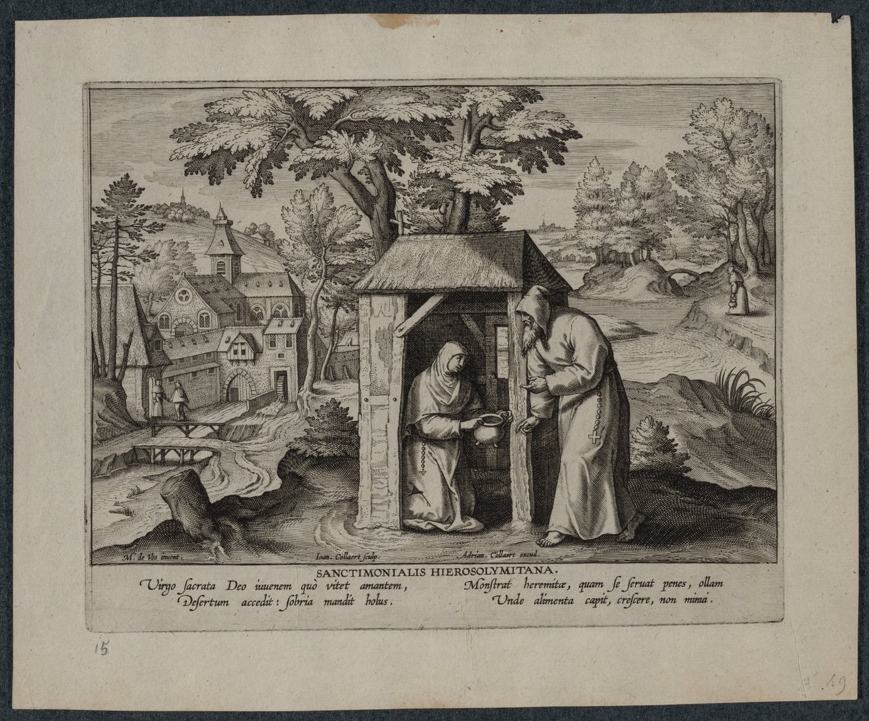 Hellige Jerome. af Hans Collaert