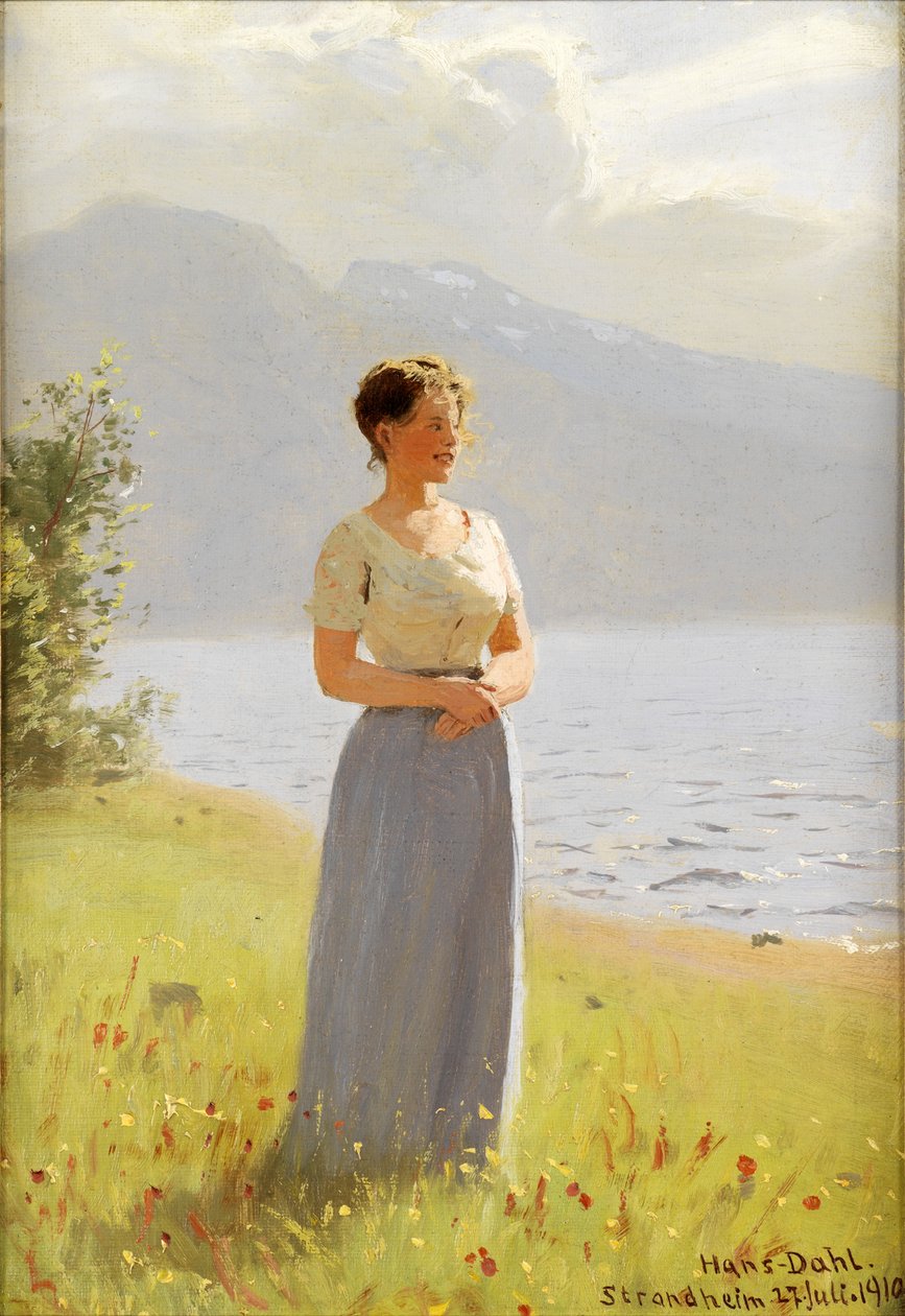 Strandheim, 1910 af Hans Dahl