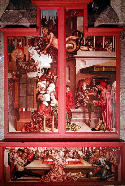 Altertavle af Sankt Antonius, 1506 af Hans Fries