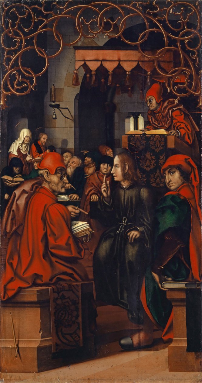 Kristus blandt lægerne, 1512 af Hans Fries