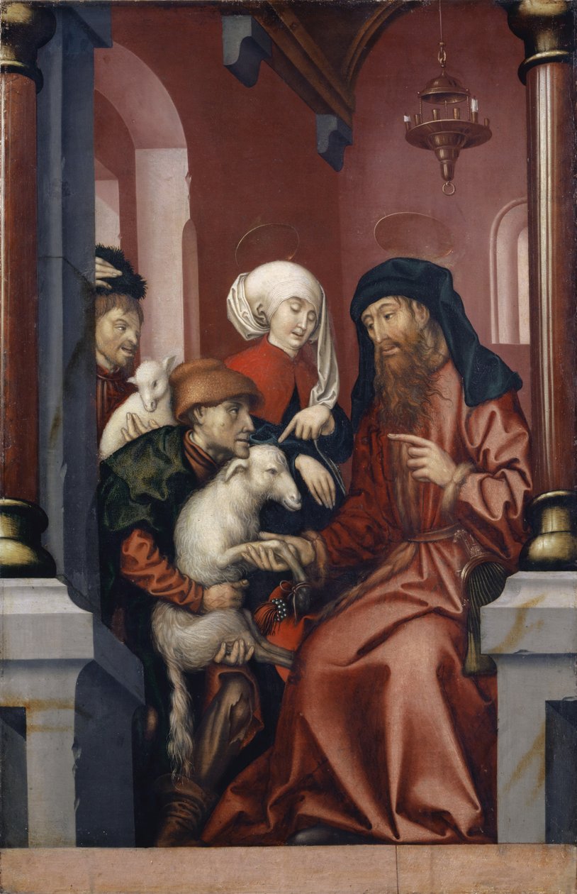 Joachim og Anne vælger et lam til offer, 1512 af Hans Fries